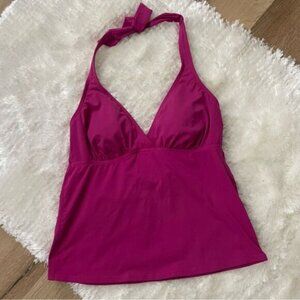 Lands' End Pink Halter Tankini Top